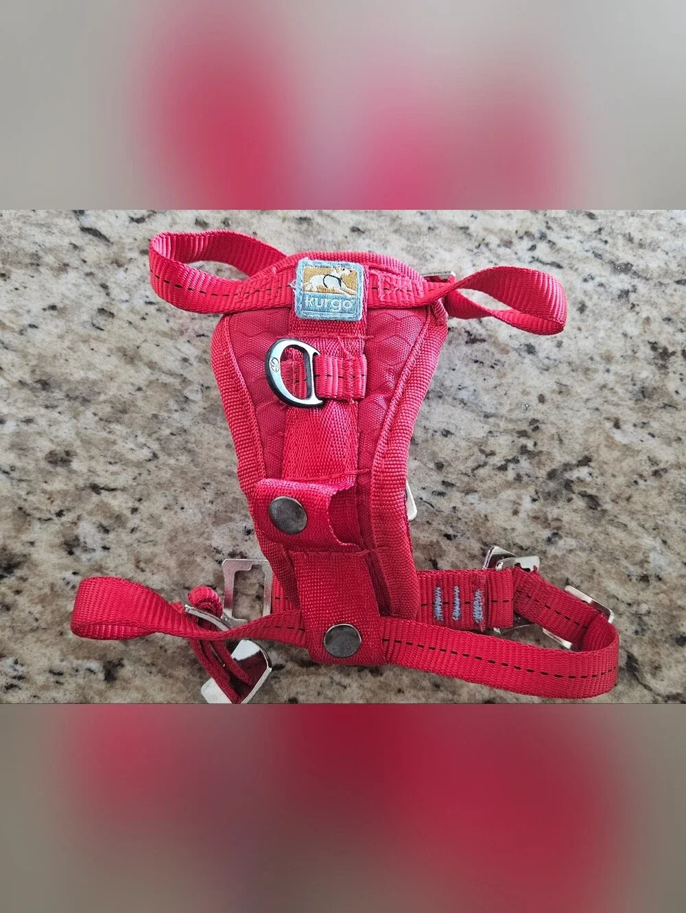 Kurgo Tru-Fit Smart Dog Harness Red Extra Small XS Padded Chest